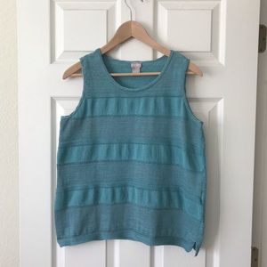 Chico's Blue Sleeveless Blouse
